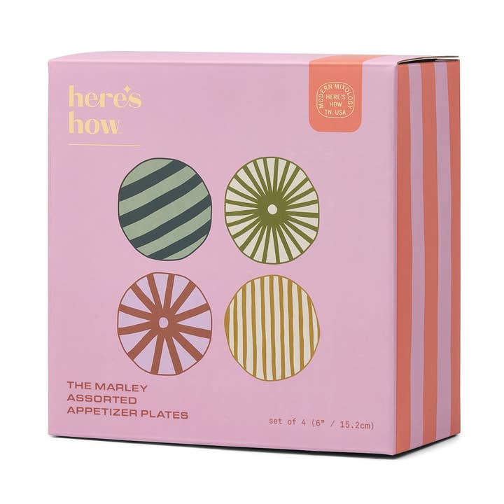 The Marley Appetizer Plates - Set of 4 for wholesale by Designworks Collective