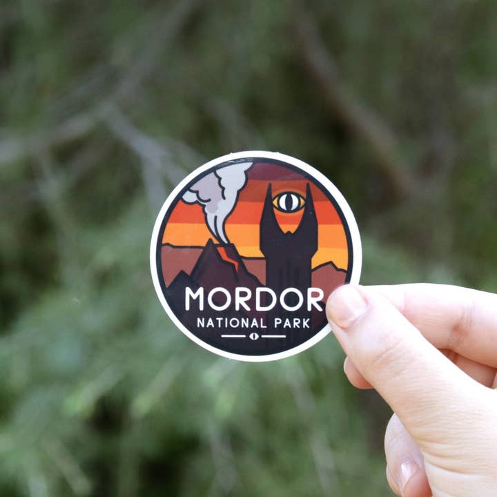 Squatchy - Wholesale Sticker - Mordor National Park Sticker | Waterproof Vinyl Sticker, UV resistant Decal | Middle Earth Parks from the Lord of the Rings!