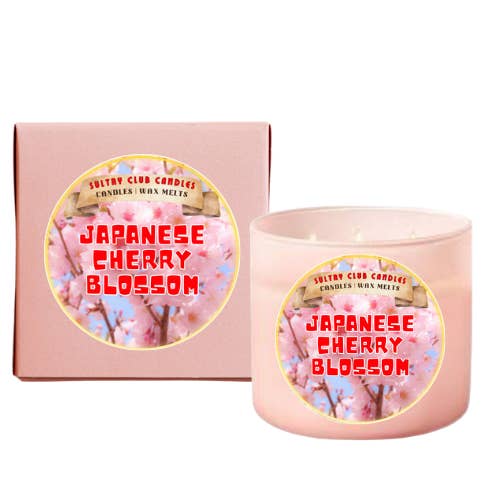SULTRY CLUB CANDLES - Vente Bougie en bocal - BOUGIE JAPONAISE EN FLEUR DE CERISIER (TYPE)3