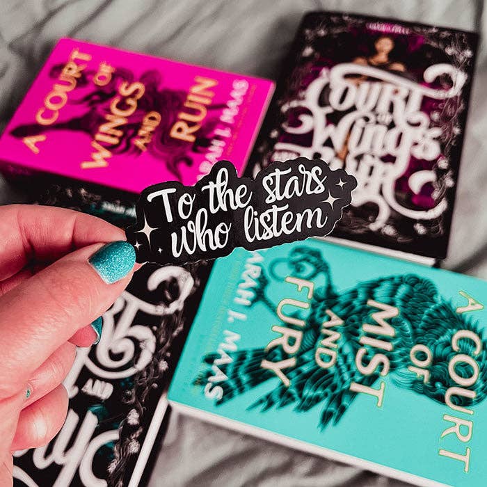 Bookish Queen - Vente Autocollant - Autocollants ACOTAR Feysand - Aux étoiles qui écoutent (Officiellement licencié)1