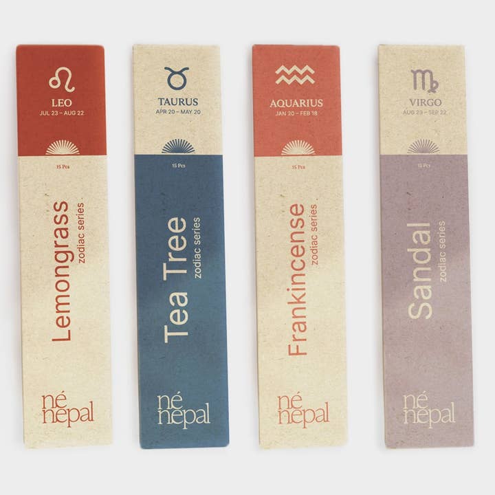 NĂ© Nepal - Wholesale Incense - The Zodiac Sign Series Incense- (12 Packs)2