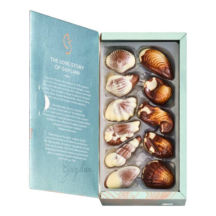 Belgium's Chocolate Source - Vente Boîtes de chocolats - Coffret Cadeau Guylian Luxe Ballotin – Assortiment de Cadeaux Embossés3