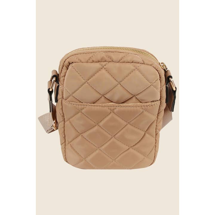 Anarchy Street - Wholesale Crossbody Bag - Women's - Quilted Rectangle Nylon Crossbody Bag