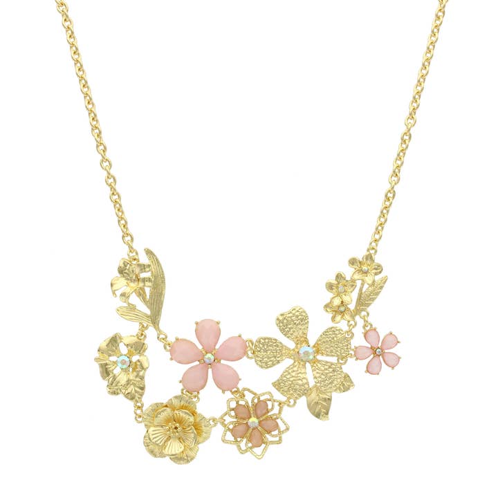 Iridescent Bouquet Necklace for wholesale by Olivia Welles