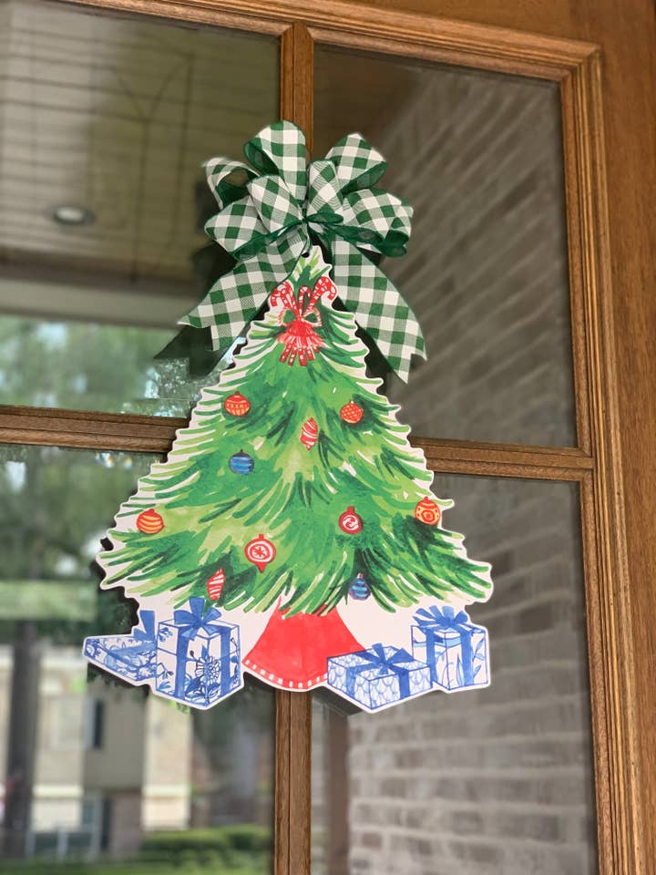 Tara Christmas Tree Door Hanger for wholesale by Home Themed Home