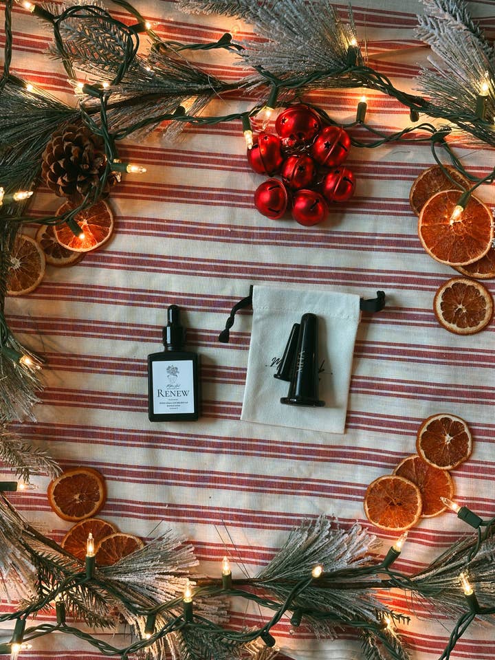 Face Cupping + Renew Oil set for wholesale by Mother Herb Apothecary