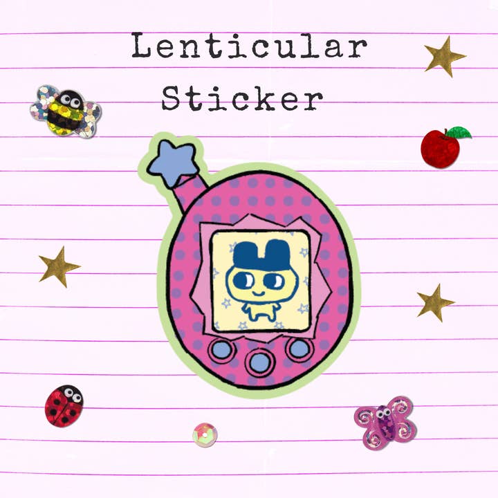 Tama Lentikularaufkleber für den Großhandel von horse girl