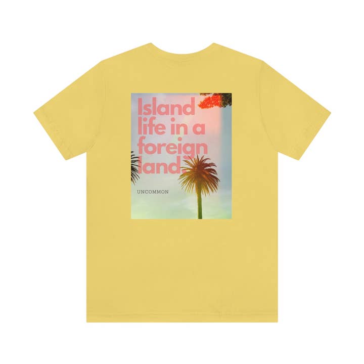 T-shirt à manches courtes en jersey Unisexe Island Life pour la vente par happy clothing co.