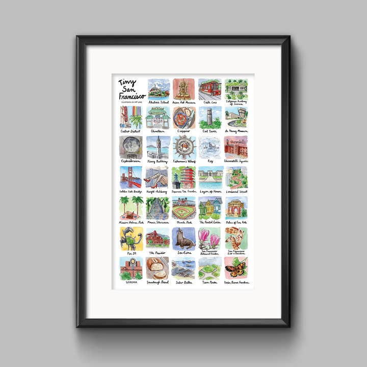 Amy Wike Illustration - Wholesale Poster - Tiny San Francisco Poster1