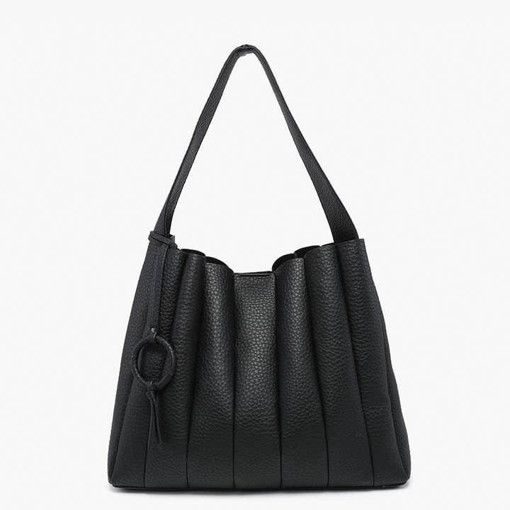 Jen & Co. - Wholesale Satchel - Women's - M2574 Josie Pleated Satchel w/ Ring Tassel