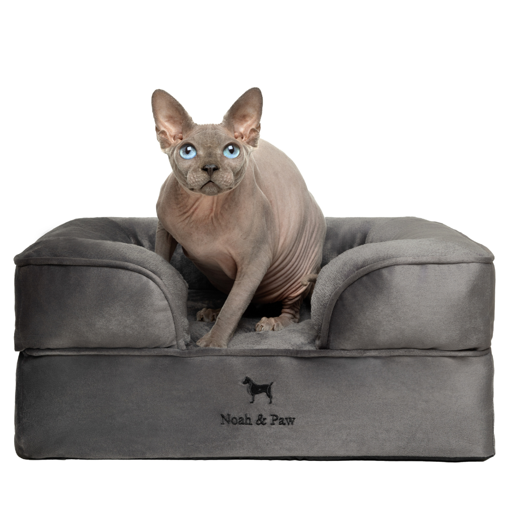 NOAH AND PAW LLC - Wholesale Bed voor huisdieren- Kat/hond - Velvet orthopedisch hondenbed met memoryfoam en verkoelende gel15