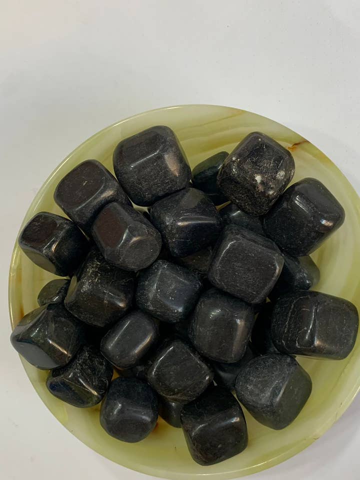 Black Stone Tumbles for wholesale by CapitalCrystals