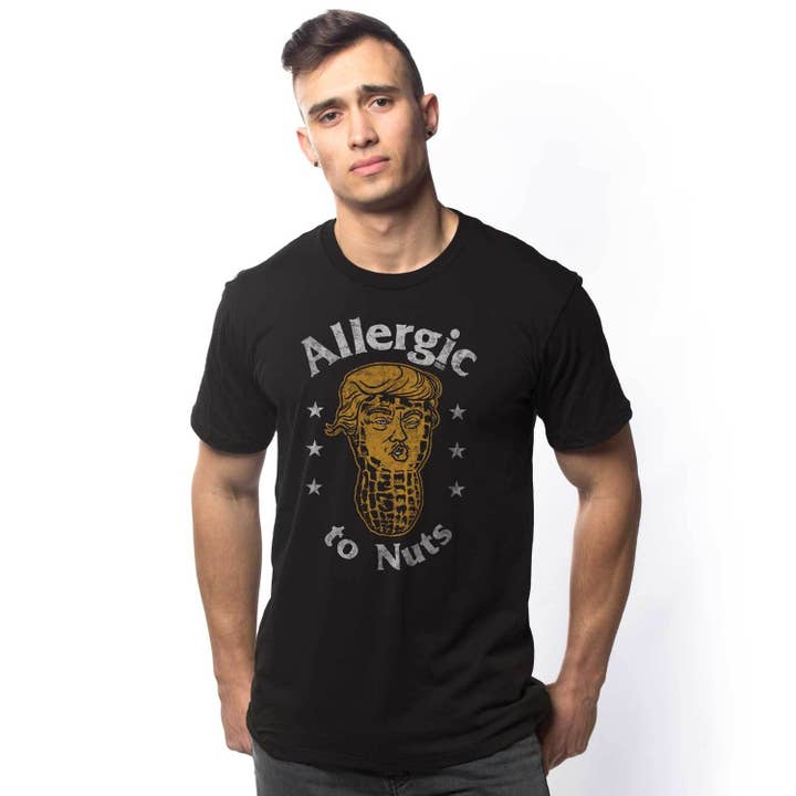 Solid Threads - Wholesale Screen Printed T-Shirt - Unisex - Allergic to Nuts T-shirt