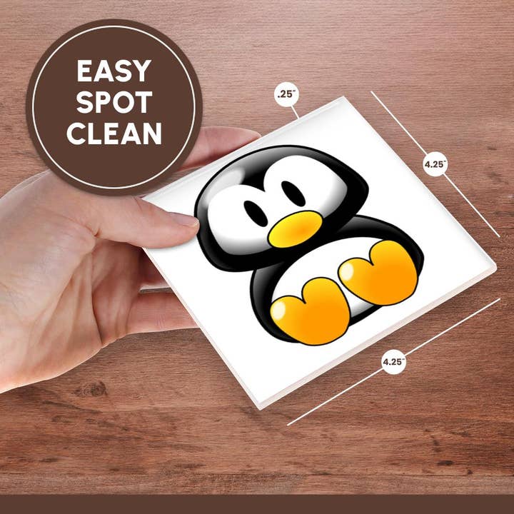 3dRose - Wholesale Coasters - 3dRose, Adorable Baby Penquin, Coaster6
