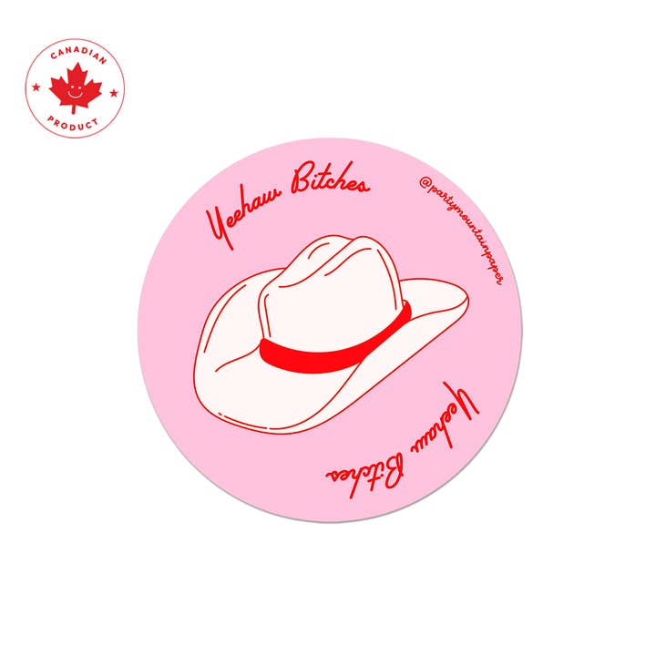 Party Mountain Paper co. - Wholesale Phone & Laptop Stickers - Yeehaw Bitches Sticker | Last Chance