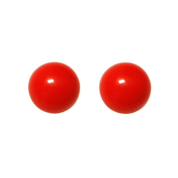 BaBa Jewellery for happiness - Wholesale Stud/Post Earrings - 6 mm earrings with coloured glass balls6