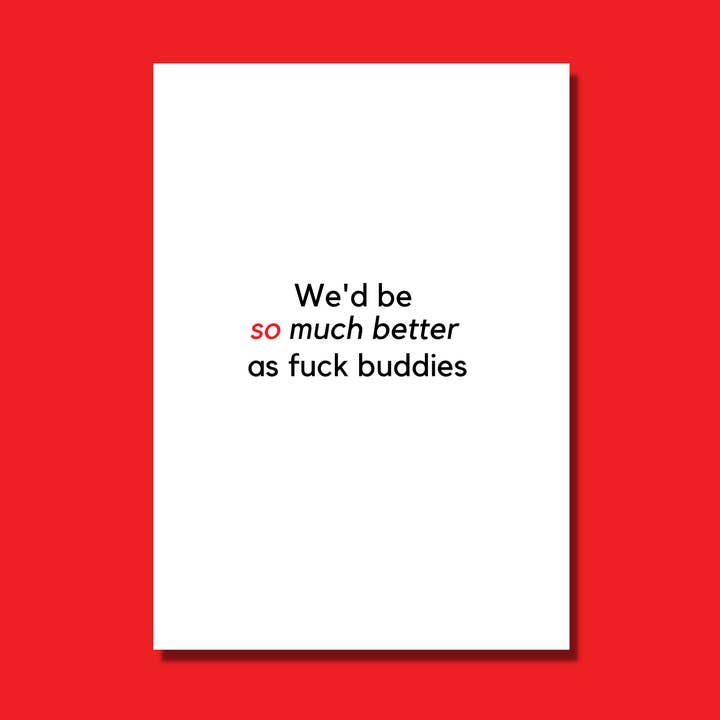 Carte coquine liée au sexe pour lui et son amie pour la vente par The Mail Minx