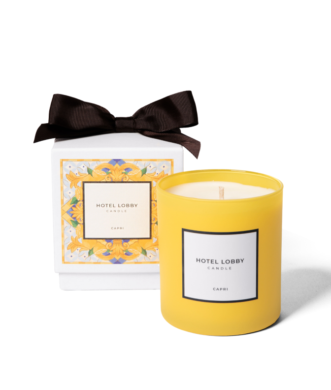 Hotel Lobby Candle - Wholesale Jar/Filled Candle - Capri - Lemon Luxury Soy Candle - 9.75 oz6