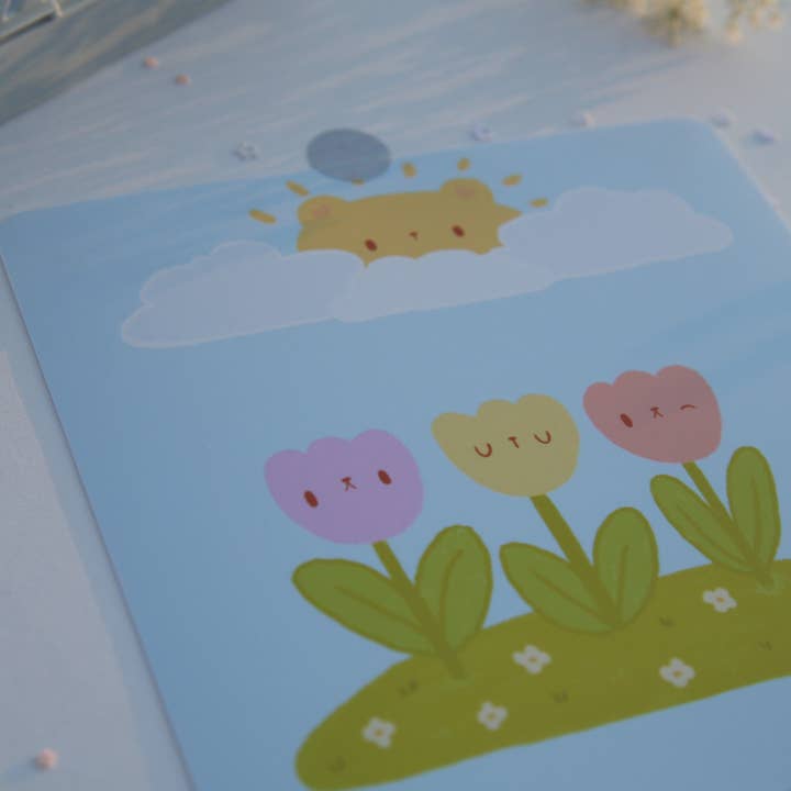 Stampa artistica Flower Fields per la vendita all'ingrosso da parte di Forestpals