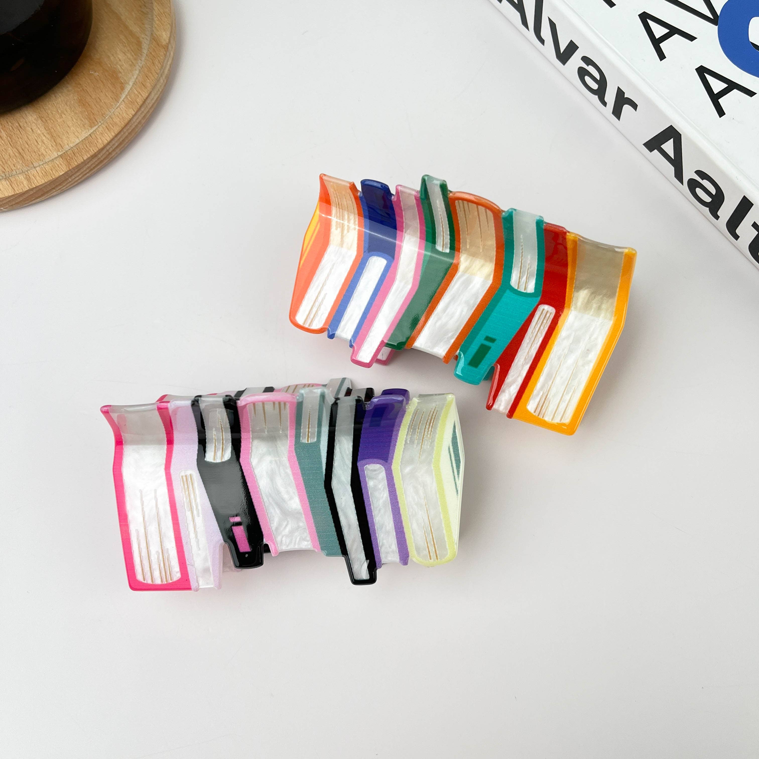 TheDivaSoap - Vente Pince à cheveux – femme - Barrette livre de 9,5 cm à 10,5 cm11