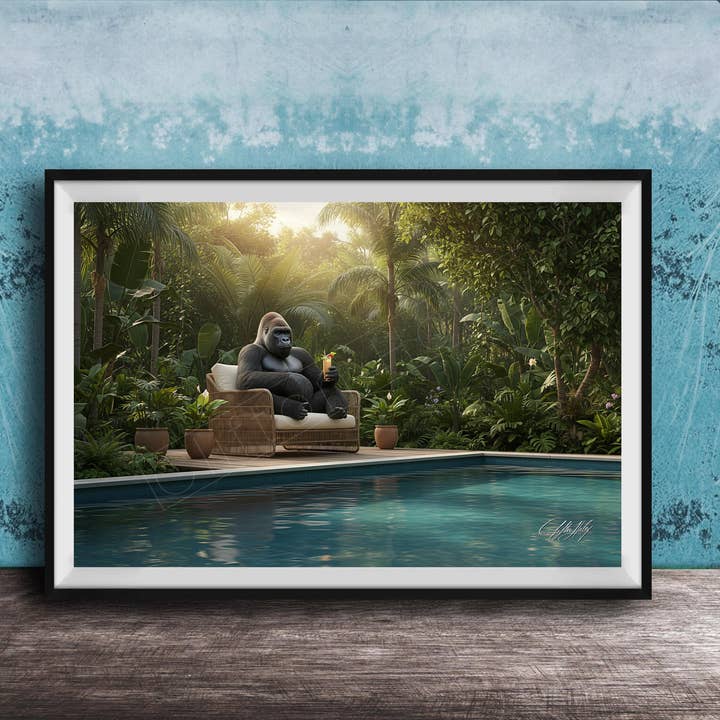 Gorilla Wall Art | Silverback Bwindi Print for wholesale by Clifton Haley Photography