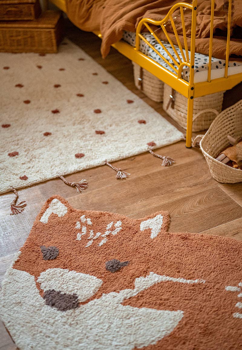 NATTIOT – Großhandel Matte – Kind & Baby – KINDERZIMMERTEPPICH LITTLE WOLF aus Baumwolle2