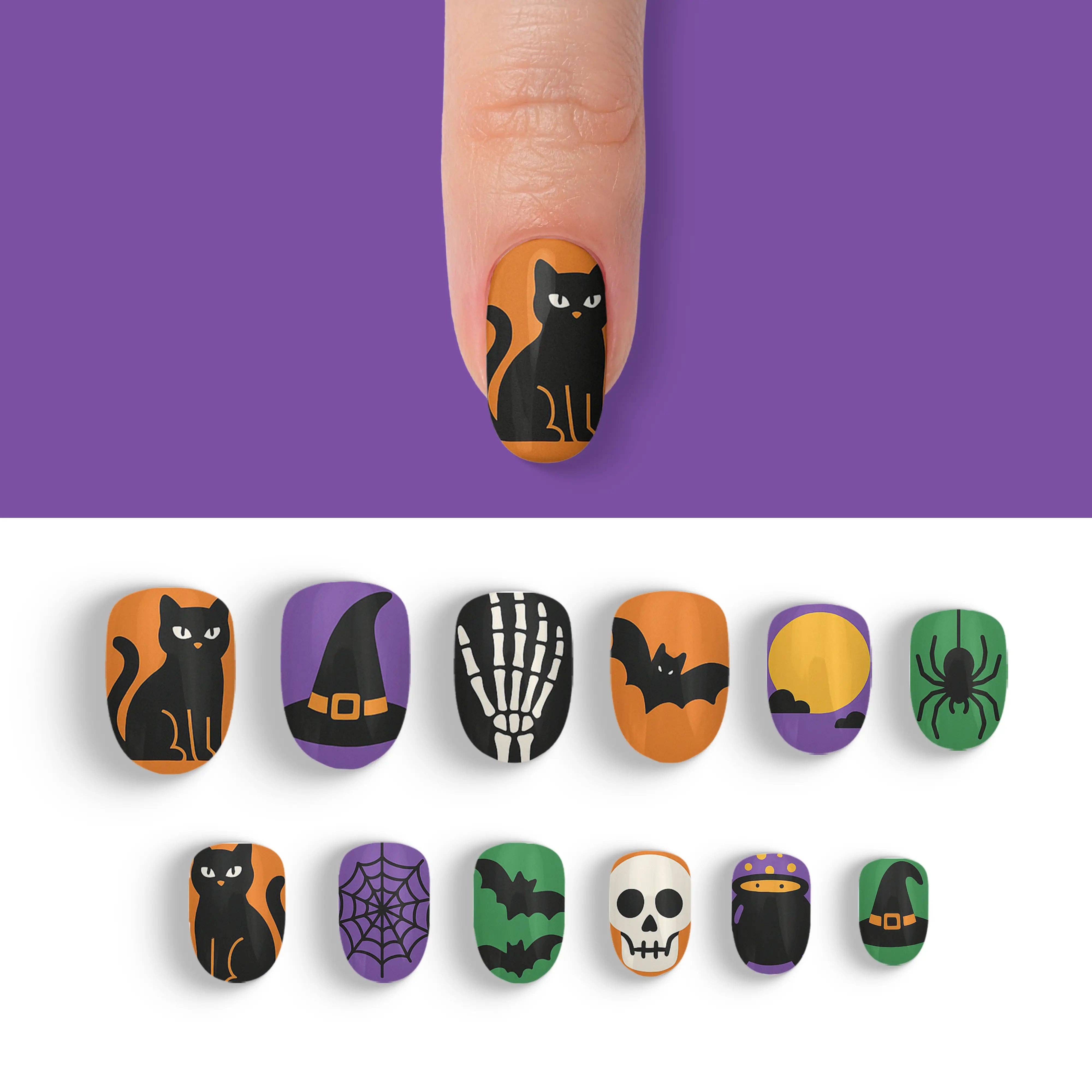 FYNE BODY - Wholesale Press-on/fake nails - Eclipse Enchantment Black Halloween Press-On Nails65