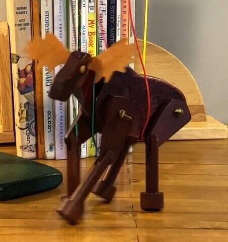 REMOVED BRAND - Wholesale Puppet - Kids & Baby - Animated Bull Moose - A Marionette Wooden Action Toy2