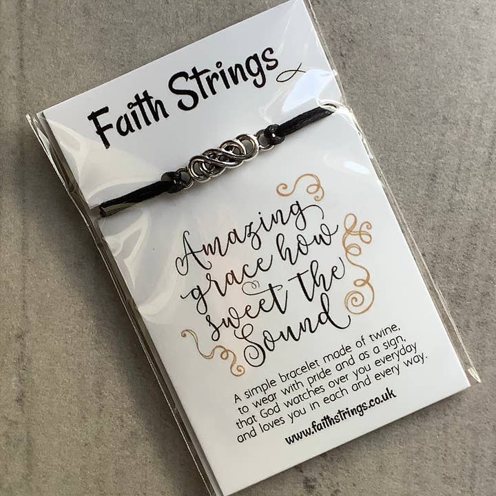 Faithstrings - Wholesale Charm/dangle bracelet - Christian Gift Faith String Wish Bracelet Amazing Grace1