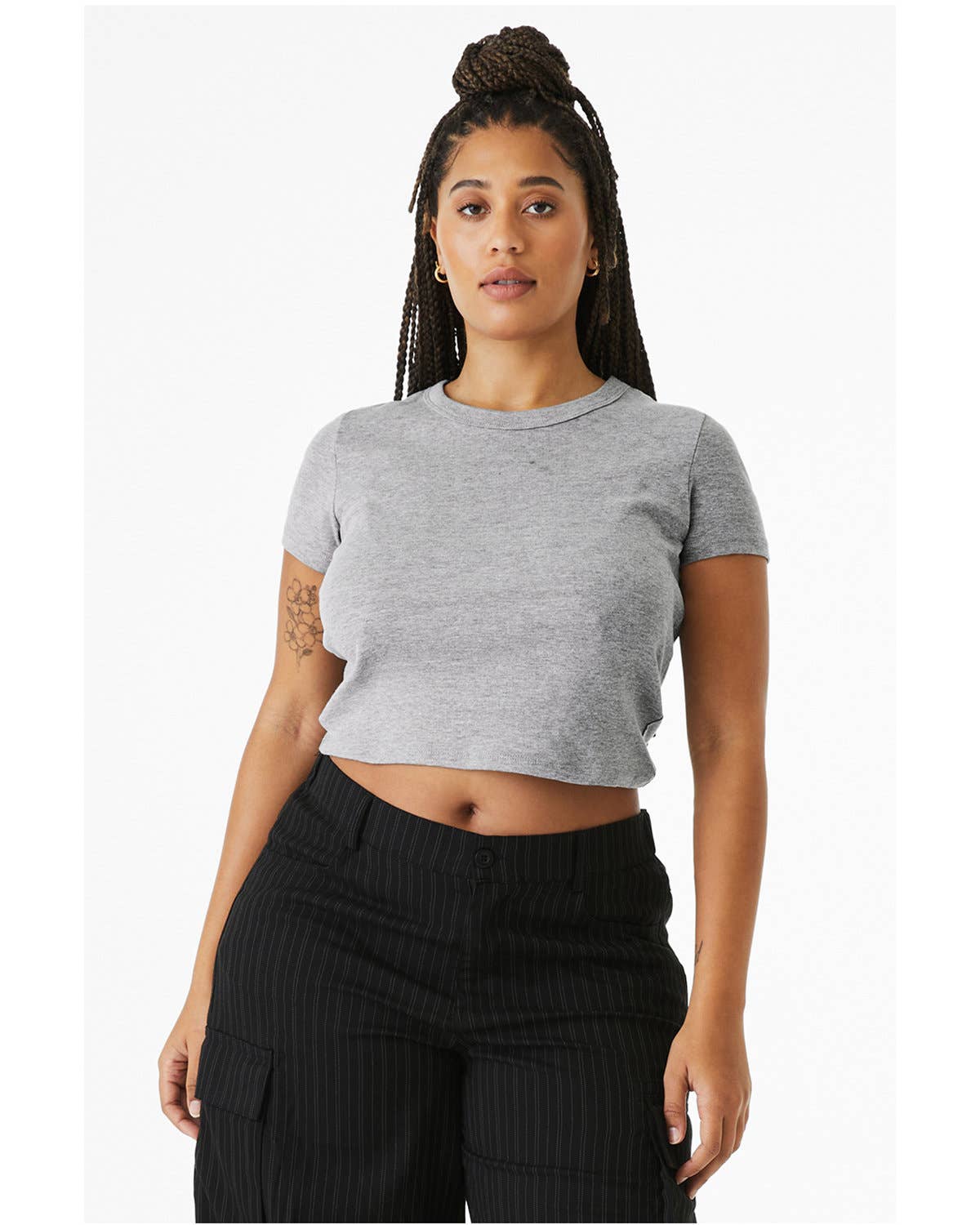 Total Apparel - Wholesale T-Shirt - Women's - Bella Canvas Ladies' Micro Ribbed Baby Tee | Cropped | 101020