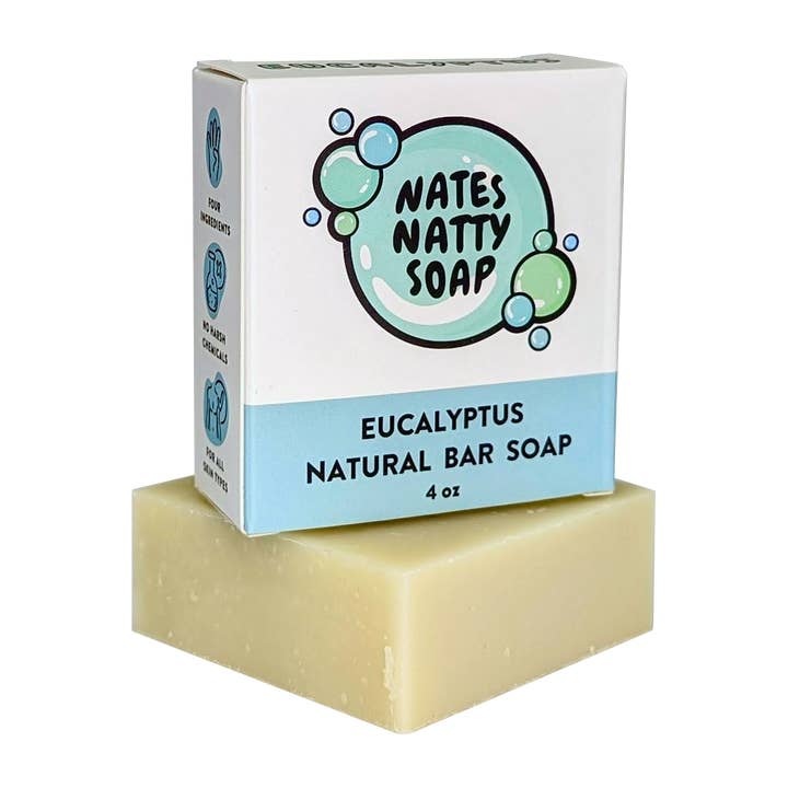 Eucalyptus Natural Bar Soap, 4oz. for wholesale by Nate's Natty
