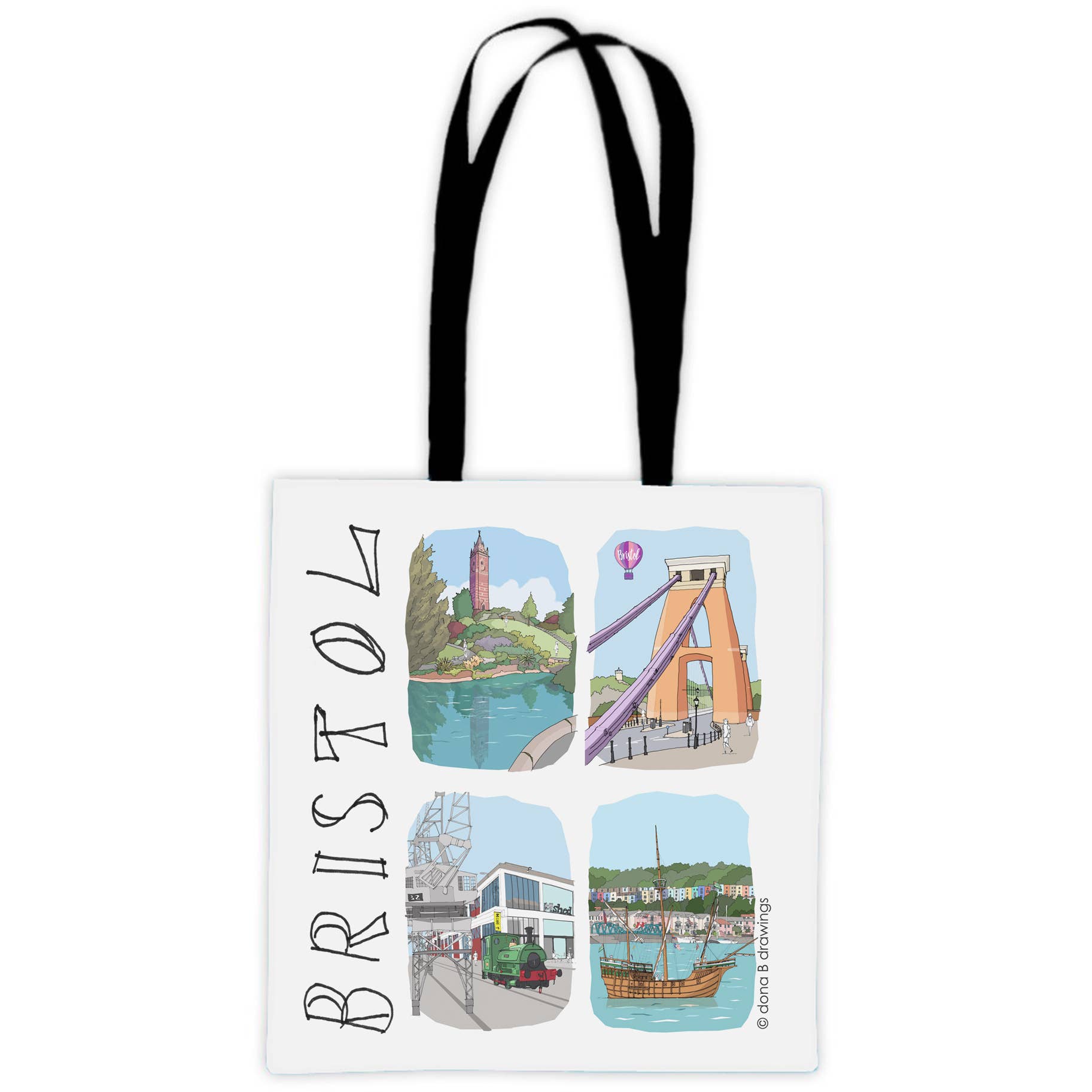 dona B drawings - Wholesale Tote Bag - Unisex - Bristol Sketches Eight Tote Bag1
