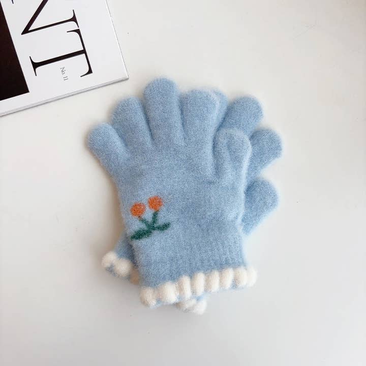 Little Trendy - Wholesale Gloves - Women's - Sweet Cherry Warm Gloves Five-Finger Gloves3