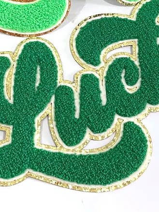 Lucky St. Patrick's Day Patch - Lucky Chenille Patch for wholesale by SHY Designs, LLC