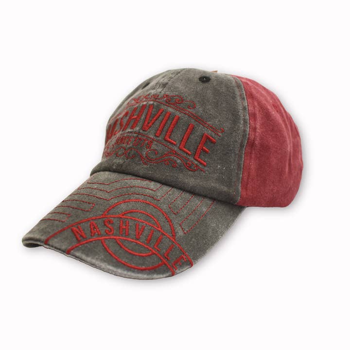 Nashville Cap - Gray And Red Since 1779 for wholesale by MID-SOUTH PRODUCTS