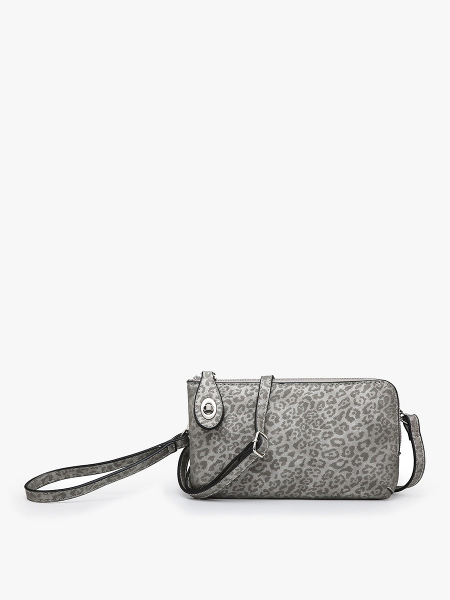 Jen & Co. - Vendita all'ingrosso Borsa a tracolla - Donna - M1818CHE Kendall Cheetah Twist Lock Borsa a Tracolla1