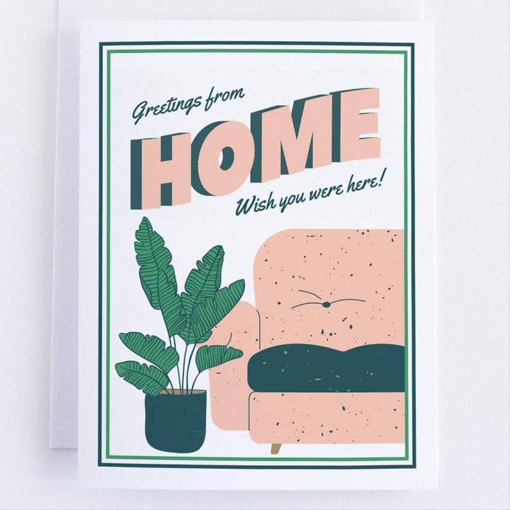 Greetings From Home - Thinking Of You Grußkarte für den Großhandel von CardCraft