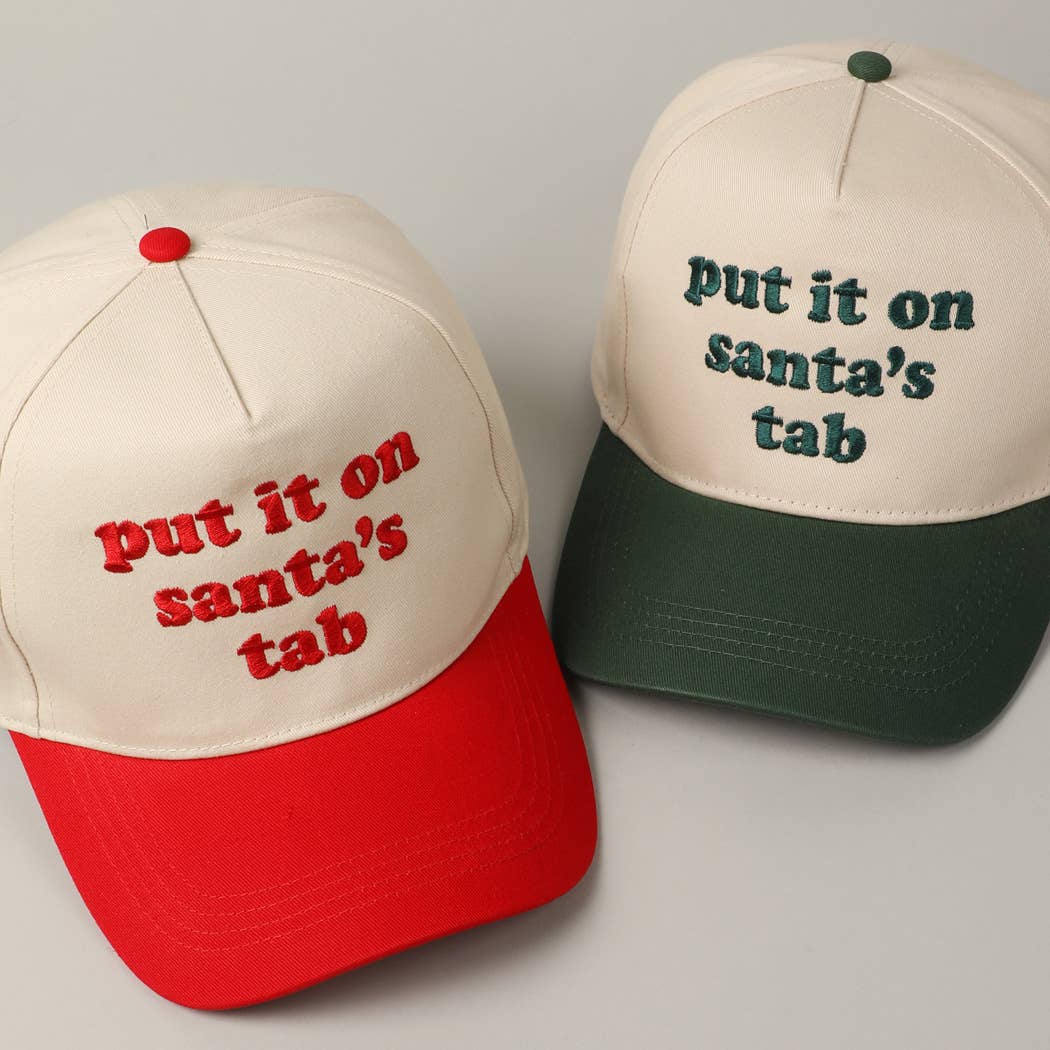 Fashion City - Wholesale Trucker Hat - Unisex - Put It On Santa's Tab Embroidery Two-Tone Hat24