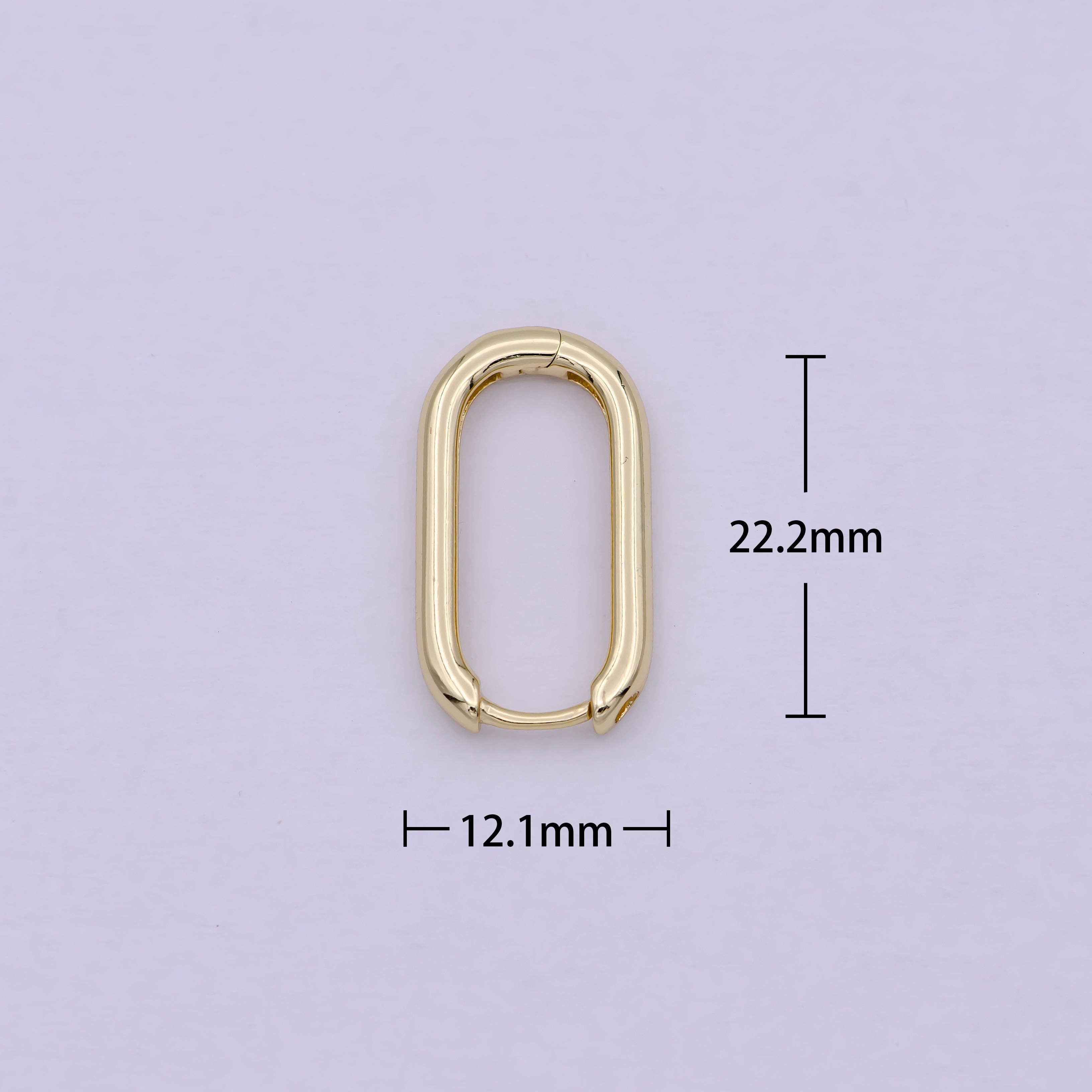 Aim Eternal – wholesale Huggieörhängen – 14 K guld fylld U-formade Hoops Huggie örhängen med spaken Ba2