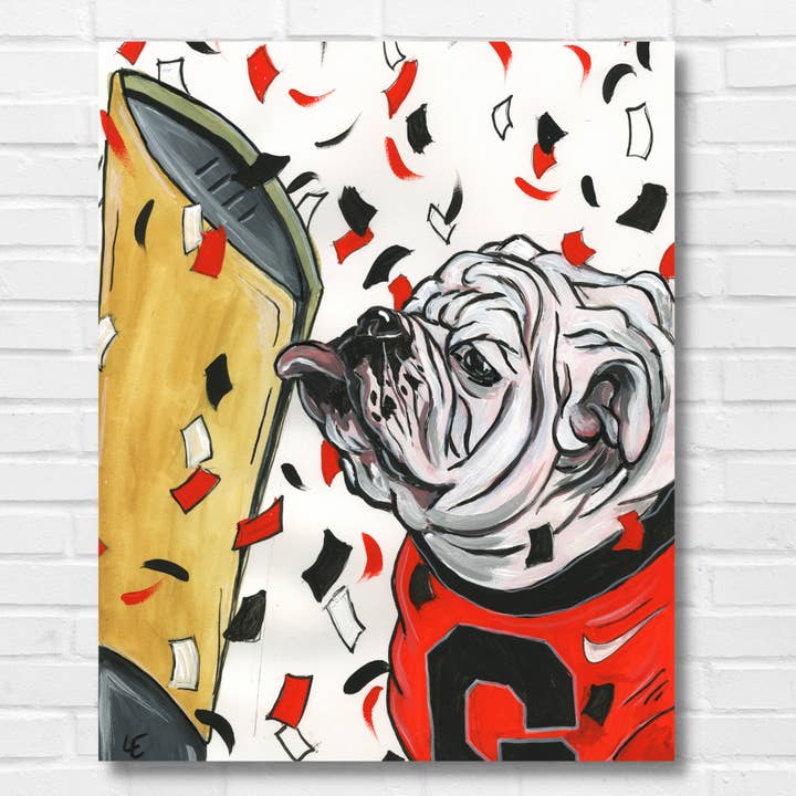 Uga Natty Trophy Kiss for wholesale by Athens Art & Frame