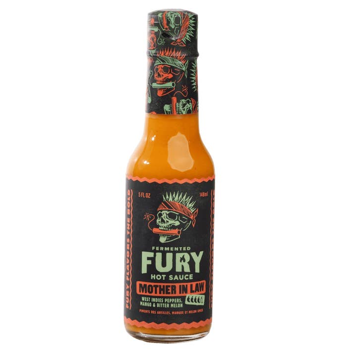Fury Hot Sauce - Wholesale Hot sauce - Mother In Law - Trinidad Scorpion Pepper Hot Sauce1