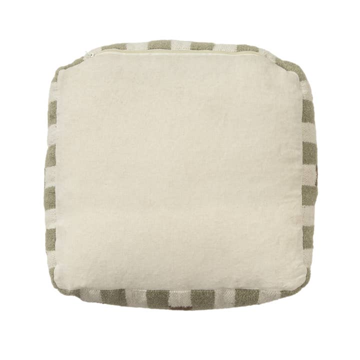 LR Home - Wholesale Pouf - Modern Ivory/Brown Geometric Indoor Pouf4