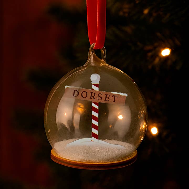 Glass Bauble North Pole 'Dorset' for wholesale by CGB Giftware