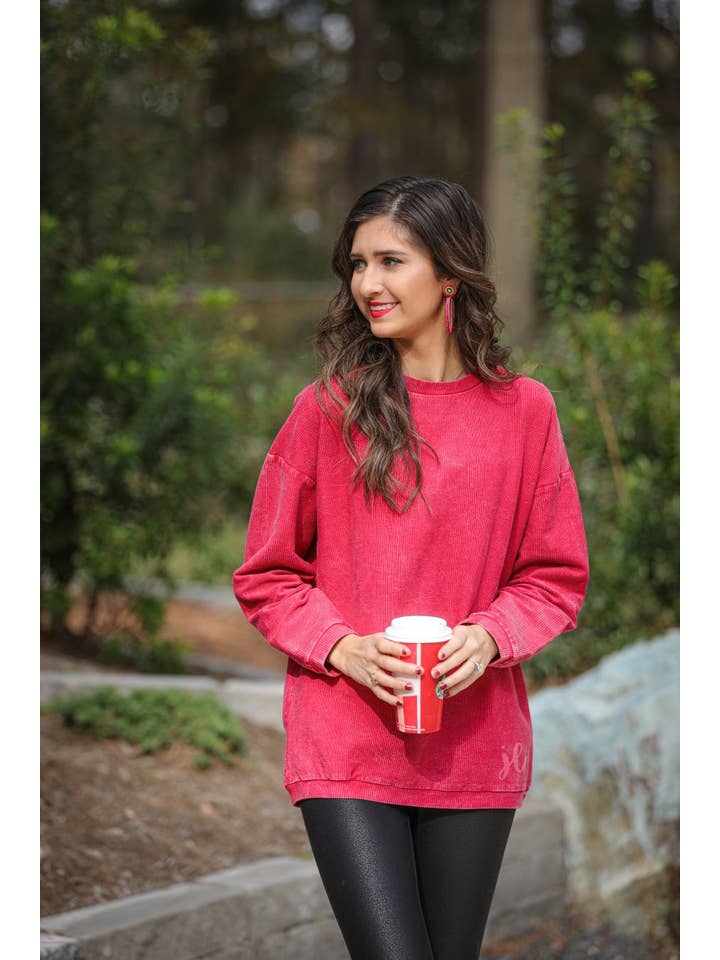 Jess Lea - Wholesale Sweatshirt - Women's - Andy Corded Vintage Pullover