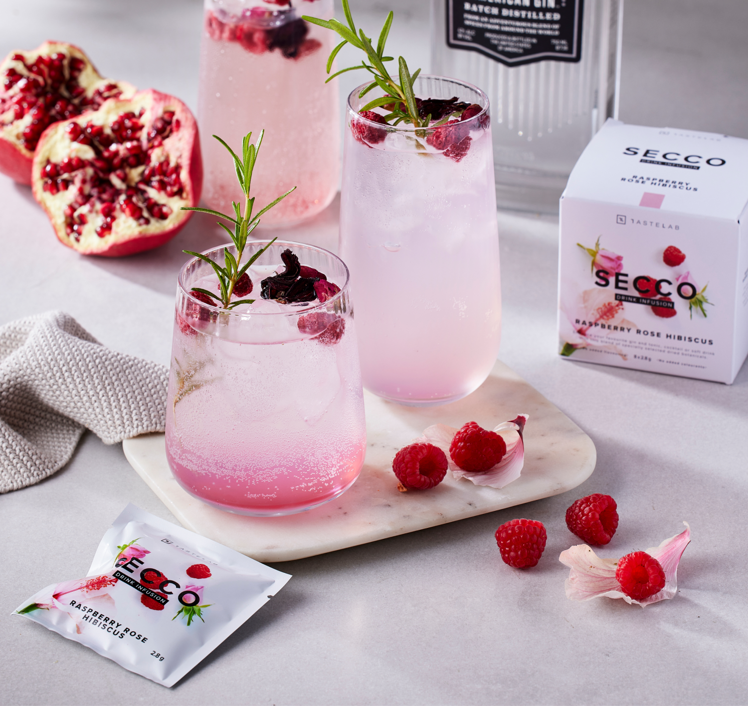 Secco Drink Infusion - Wholesale Cocktail Mix/Syrup - Raspberry Rose Hibiscus4