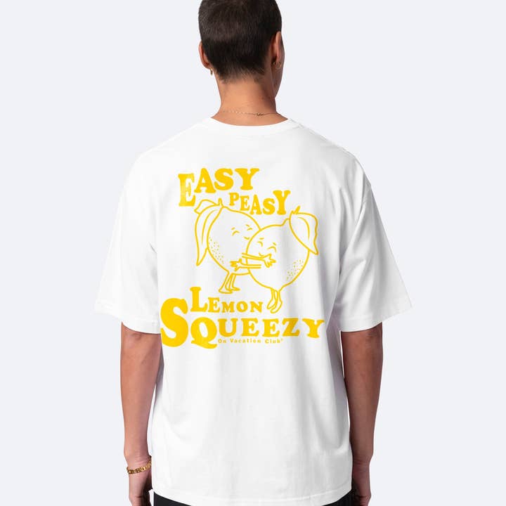 Branco Camiseta Lemon Squeezy - Branco para venda a revendedores na Faire1
