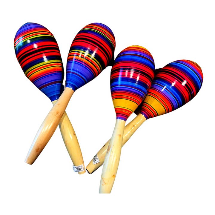 Wood Maracas - Rumba Shaker de madera para instrumentos de banda rítmica para venta al por mayor de Sanyork Fair Trade