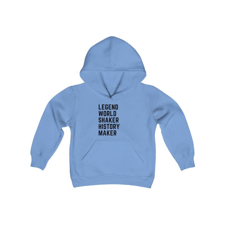 History Maker Sweatshirt met capuchon van zware mix voor jongeren voor wholesale door Get Primped