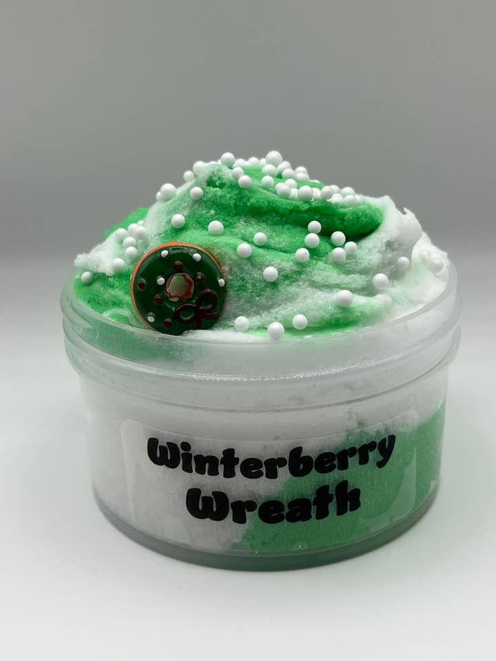 Winterberry Wreath Slime for wholesale by Hazel Slimes