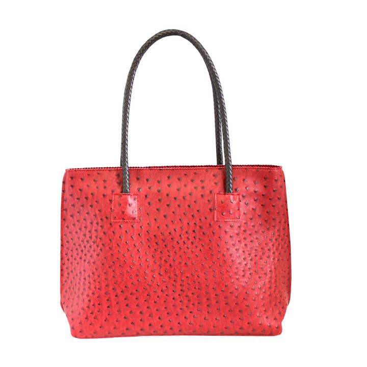 22 Tote - Wholesale Tote Bag - Women's - Lightweight Ostrich Zippered Tote Bag22